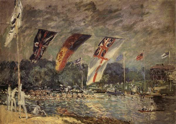 Alfred Sisley Regattas at Molesey china oil painting image